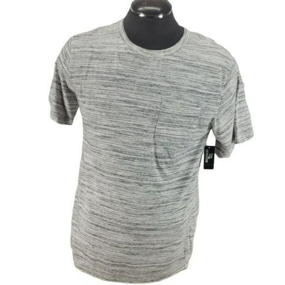 OT Revolution Men's Athletic Heather‎ Grey Pocket Tee Shirt Size Medium - Picture 1 of 6